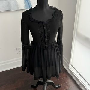 Max Studio Flowy Knit Silk Top